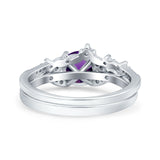 Art Deco Round Two Piece Bridal Ring