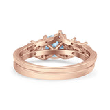 Art Deco Round Two Piece Bridal Ring