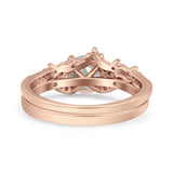 Art Deco Round Two Piece Bridal Ring