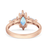 Three Stone Marquise Pear Trellis Ring