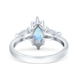 Three Stone Marquise Pear Trellis Ring