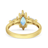 Three Stone Marquise Pear Trellis Ring