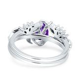 Teardrop Pear Leaf Style Ring