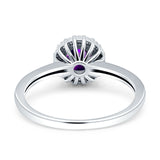 Art Deco Round Halo Vintage Ring