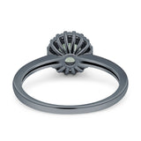 Art Deco Round Halo Vintage Ring