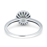 Art Deco Round Halo Vintage Ring