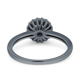 Art Deco Round Halo Vintage Ring