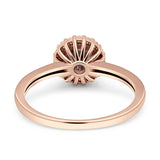 Art Deco Round Halo Vintage Ring