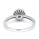 Art Deco Round Halo Vintage Ring