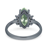 Art Deco Marquise Vintage Style Tapered Ring