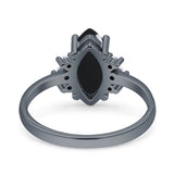 Art Deco Marquise Vintage Style Tapered Ring