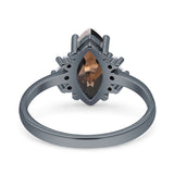 Art Deco Marquise Vintage Style Tapered Ring