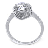 Pear Teardrop Natural Stone Halo Ring