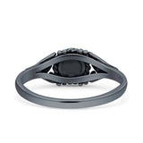 Oxidized Twisted Rope & Leaf Oxidized Ring