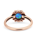 Oxidized Beaded Flower Oxidized Ring