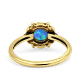 Oxidized Beaded Flower Oxidized Ring