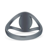 Oxidized Split Shank Oxidized Ring