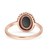 Oxidized Heart Solitaire Oxidized Ring