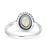 Oxidized Heart Solitaire Oxidized Ring