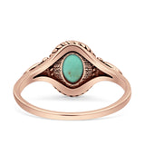 Twisted Rope Leaf Oxidized Ring