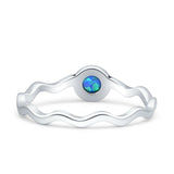 Solitaire Oxidized Ring