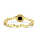 Solitaire Oxidized Ring