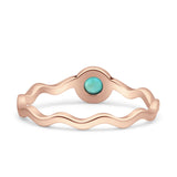 Solitaire Oxidized Ring