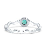 Solitaire Oxidized Ring