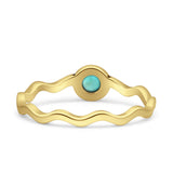 Solitaire Oxidized Ring