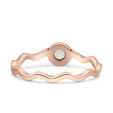 Solitaire Oxidized Ring