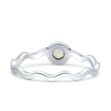 Solitaire Oxidized Ring