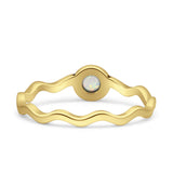 Solitaire Oxidized Ring