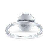 Solitaire Oxidized Ring