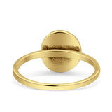 Solitaire Oxidized Ring