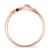 Round Moonstone Hamsa Hand Ring