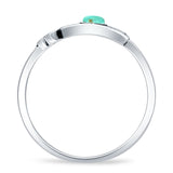 Round Turquoise Hamsa Hand Ring