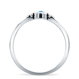 Oxidized Evil Eye Ring