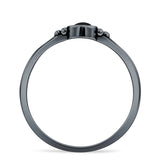 Oxidized Evil Eye Ring