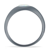 Oval 6mm Lab Created White Opal Signet Bold Ring Solitaire 925 Sterling Silver