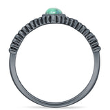Oxidized Split Shank Leaf Ring
