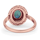 Oxidized Cocktail Ring