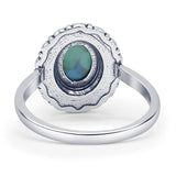 Oxidized Cocktail Ring