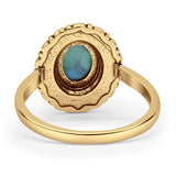 Oxidized Cocktail Ring