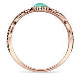 Pear Teardrop Butterfly Ring