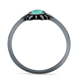 Oxidized Sun Ring