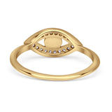 Oxidized Evil Eye Ring