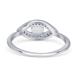 Oxidized Evil Eye Ring