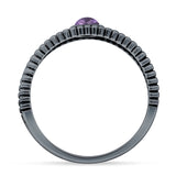 Oxidized Filigree Ring