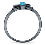 Oxidized Floral Ring