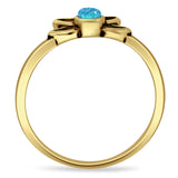Oxidized Floral Ring